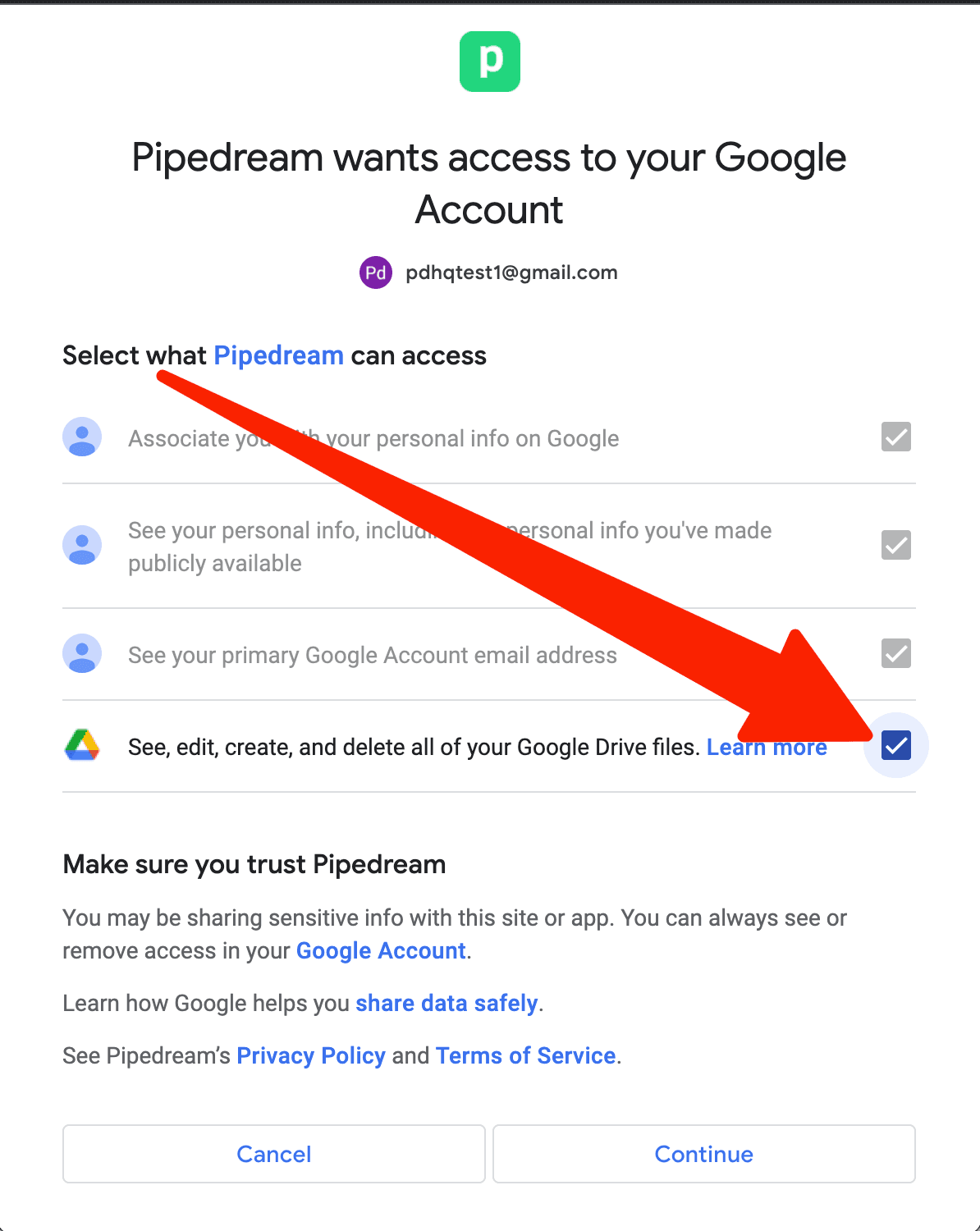 Google Permissions